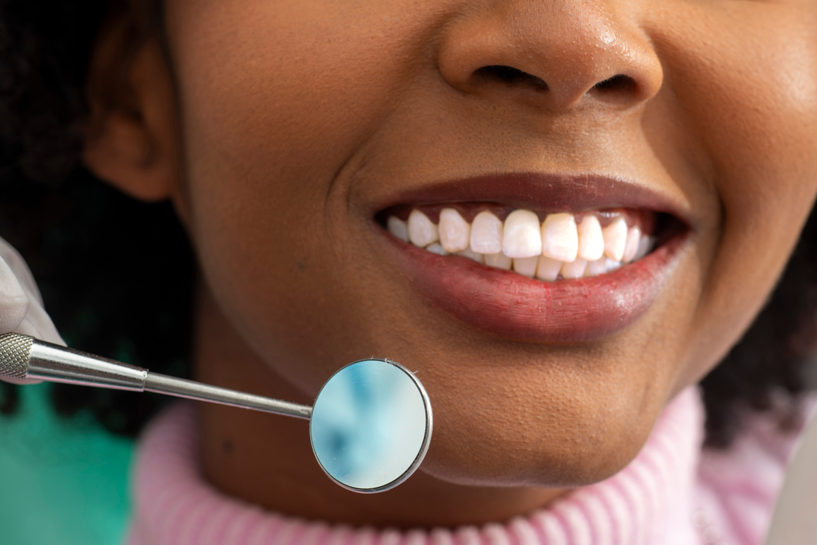 african american woman receiving restorative dentistry services